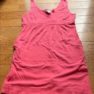 New York & Company Bright Coral Pink Tank dress
